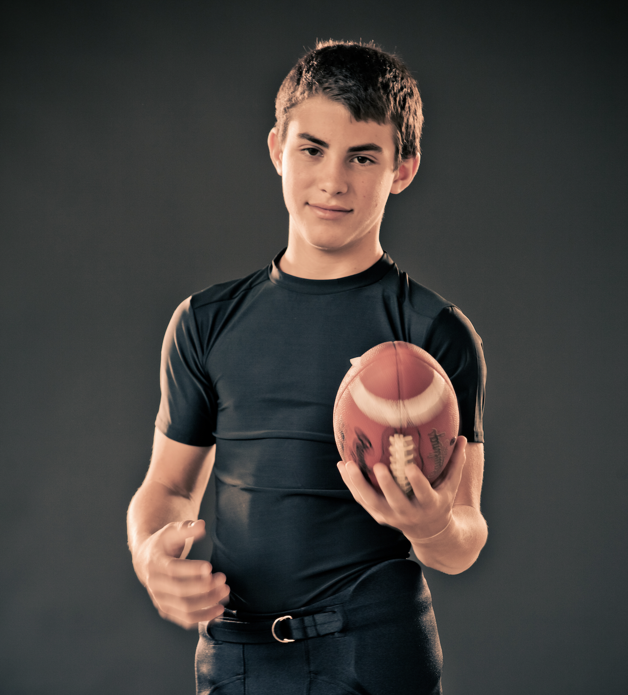 Young athlete training